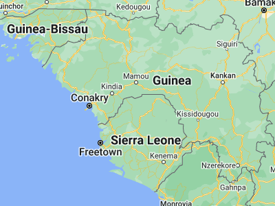 Map showing location of Loma (9.75, -12.03333)