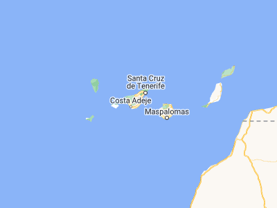 Map showing location of Lomo de Arico (28.16667, -16.48333)
