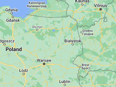 Map showing location of Łomża (53.17806, 22.05935)
