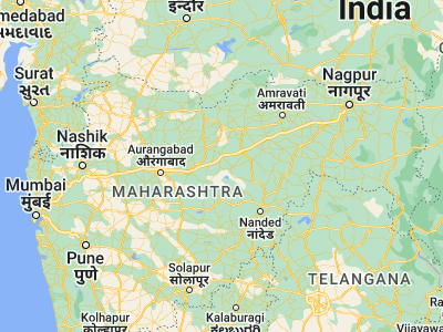Map showing location of Lonār (19.98333, 76.53333)