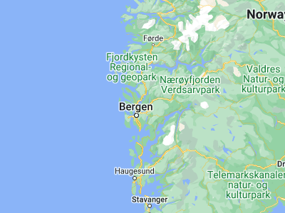 Map showing location of Lonevåg (60.52619, 5.49365)