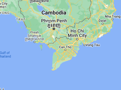 Map showing location of Long Xuyên (10.38639, 105.43518)