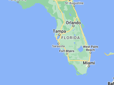 Map showing location of Longboat Key (27.41254, -82.65899)