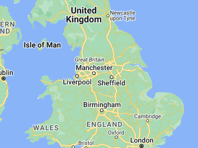 Map showing location of Longdendale (53.46667, -2)