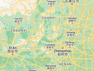 Map showing location of Longgang (35.68941, 112.15798)