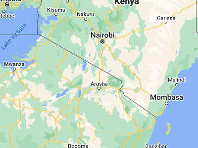 Map showing location of Longido (-2.73333, 36.68333)
