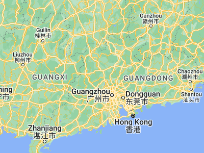 Map showing location of Longjing (23.86957, 112.83713)