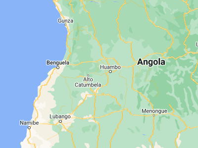 Map showing location of Longonjo (-12.90667, 15.25333)