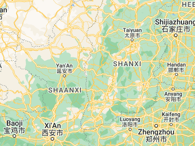 Map showing location of Longquan (36.69525, 110.95564)