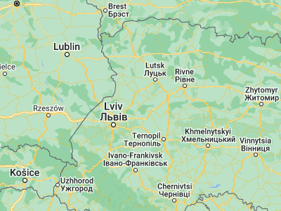 Map showing location of Lopatin (50.22022, 24.84831)