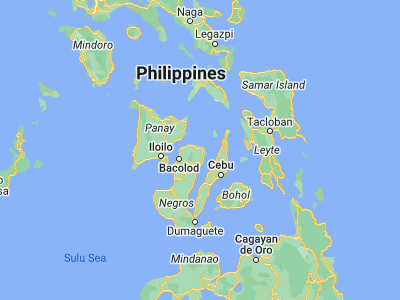 Map showing location of Lopez Jaena (10.8478, 123.4141)