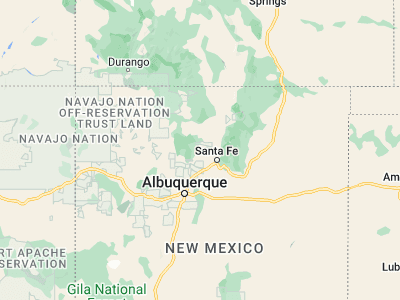Map showing location of Los Alamos (35.88808, -106.30697)