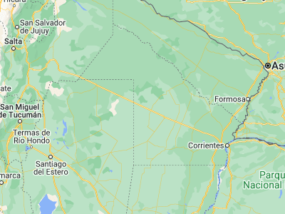 Map showing location of Los Frentones (-26.4077, -61.41368)