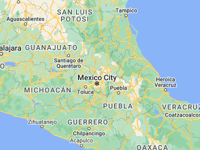 Map showing location of Los Reyes Acozac (19.7749, -98.98475)