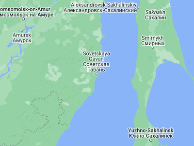 Map showing location of Lososina (48.99652, 140.31462)