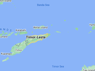 Map showing location of Lospalos (-8.51861, 127.0025)