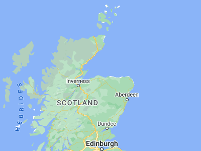 Map showing location of Lossiemouth (57.72136, -3.28341)