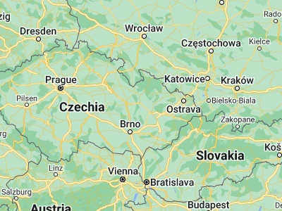 Map showing location of Loštice (49.7447, 16.92892)