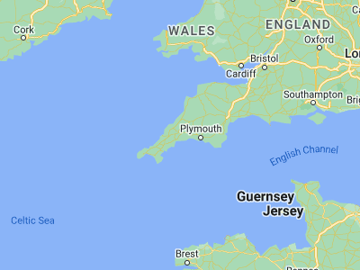 Map showing location of Lostwithiel (50.40784, -4.67023)