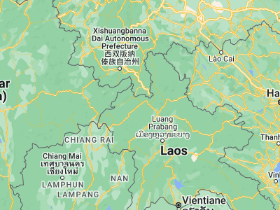 Map showing location of Louang Namtha (20.9486, 101.40188)