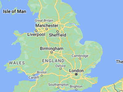 Map showing location of Loughborough (52.76667, -1.2)