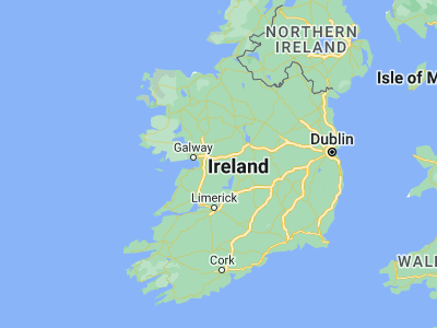 Map showing location of Loughrea (53.19694, -8.56694)