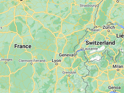 Map showing location of Louhans (46.63333, 5.21667)