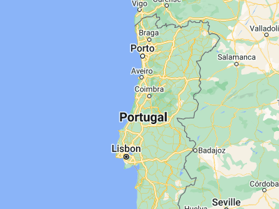 Map showing location of Louriçal (40.0039, -8.73736)