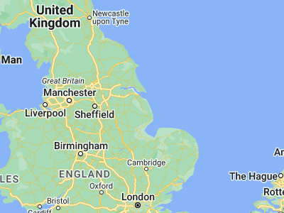 Map showing location of Louth (53.36664, -0.00438)