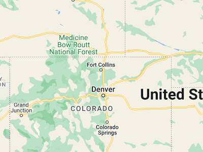 Map showing location of Loveland (40.39776, -105.07498)