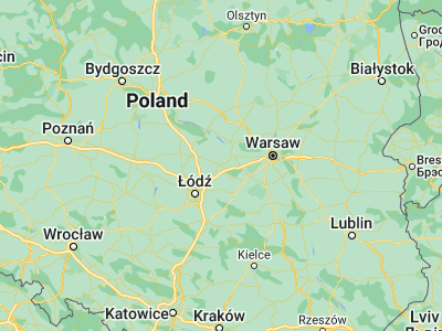 Map showing location of Łowicz (52.10714, 19.94525)