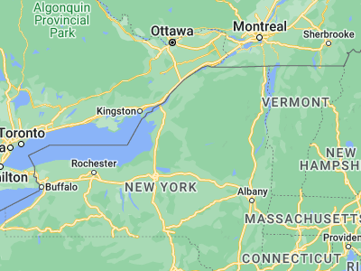 Map showing location of Lowville (43.78674, -75.49185)