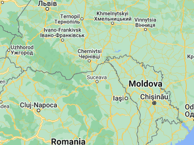 Map showing location of Lozna (47.95, 26.28333)