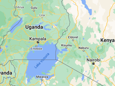 Map showing location of Luanda (0.29668, 34.06459)