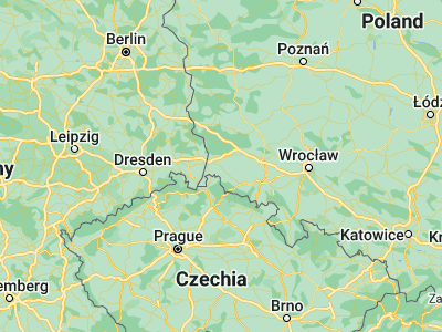Map showing location of Lubań (51.12014, 15.28768)