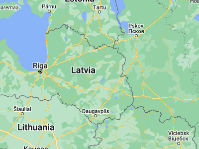 Map showing location of Lubāna (56.9, 26.71667)