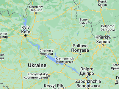 Map showing location of Lubny (50.01625, 32.99694)