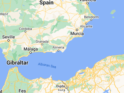 Map showing location of Lucainena de las Torres (37.04038, -2.20095)