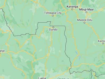 Map showing location of Lucapa (-8.41915, 20.74466)