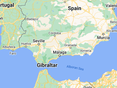 Map showing location of Lucena (37.40881, -4.48522)