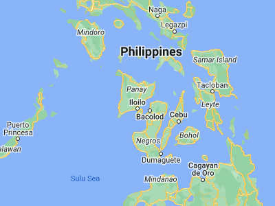 Map showing location of Lucena (10.8794, 122.5967)