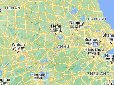 Map showing location of Lucheng (31.23357, 117.28057)