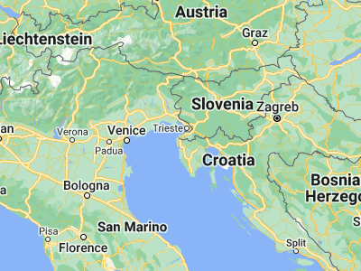 Map showing location of Lucija (45.50526, 13.6024)