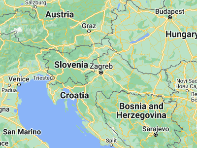 Map showing location of Lučko (45.76111, 15.87028)