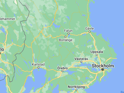 Map showing location of Ludvika (60.14959, 15.18776)