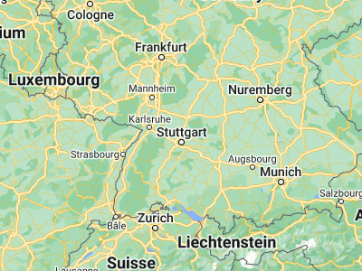 Map showing location of Ludwigsburg (48.89731, 9.19161)