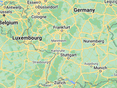 Map showing location of Ludwigshafen am Rhein (49.48121, 8.44641)