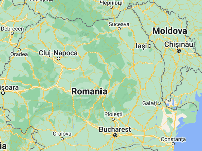 Map showing location of Lueta (46.26667, 25.48333)