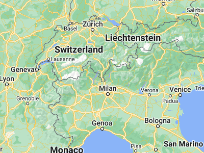 Map showing location of Lugano (46.01008, 8.96004)