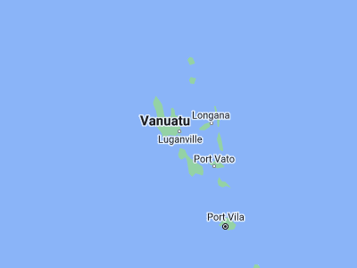 Map showing location of Luganville (-15.53333, 167.16667)
